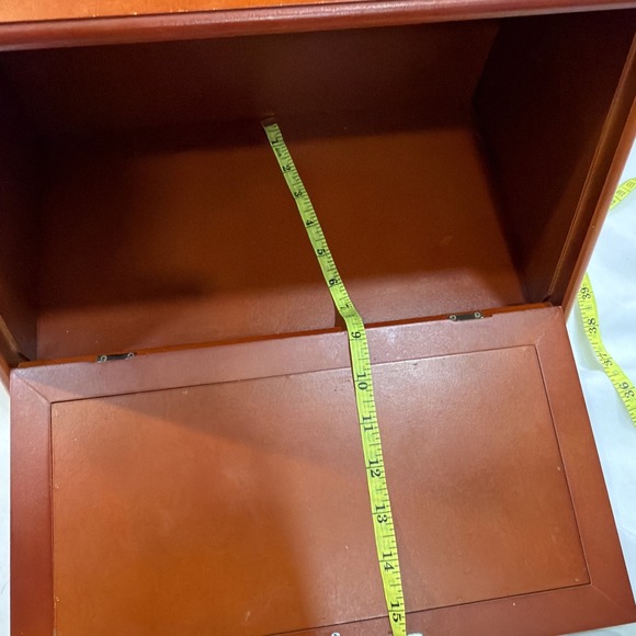 VINTAGE COLLECTIONS INC 14x10 ROOSTER DIASY FLOWERS WOODEN STORAGE BREAD BOX 1 - Picture 7 of 7